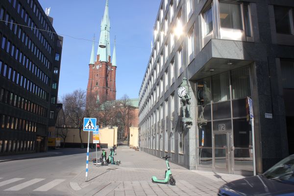 Klara Södra Kyrkogata ,Västra Kyrkogata Klara kyrka, Vattugatan