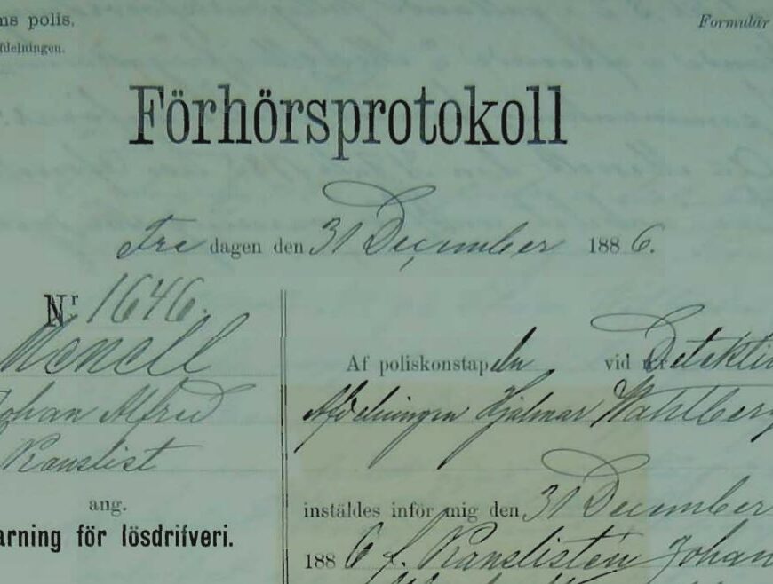 Menell - förhörsprotokoll