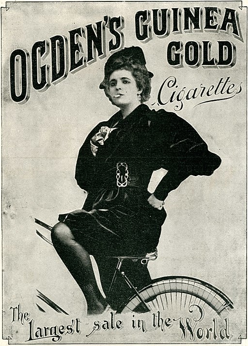 Cyklist m cigarett