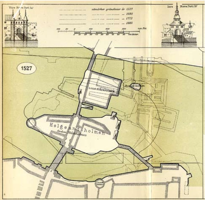 Helgeandsholmen karta 1527