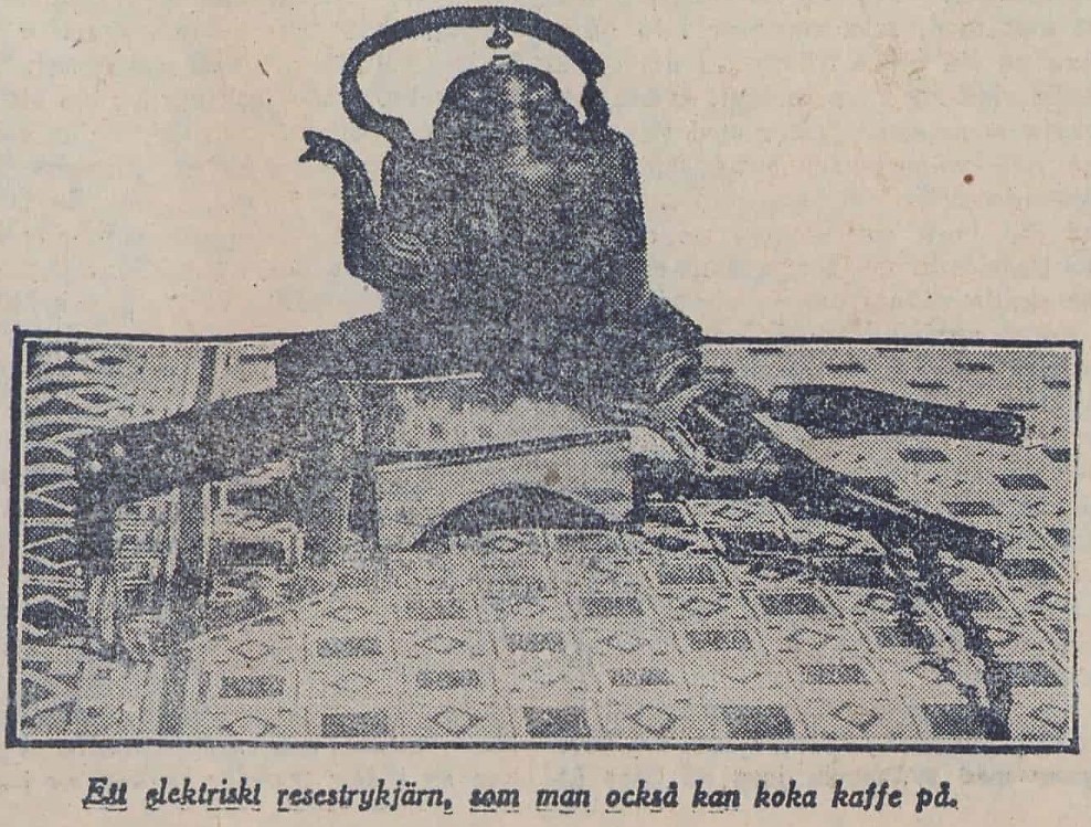 Elektriskt resestrykjärn 1925